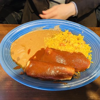 El Ranchito Mexican Restaurant - Enchiladas (normally topped with cheese but my friend is crazy and doesn't like cheese) - Mexican Near Me - Clarence, New York El Ranchito Mexican Restaurant - Enchiladas (normally topped with cheese but my friend is crazy and doesn't like cheese) - Mexican Near Me - Clarence, New York