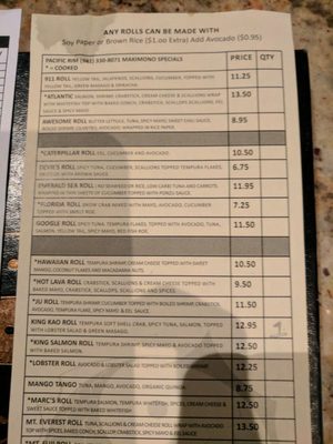 Menu photo 6 Pacific Rim Sarasota, FL Menu photo 6 Pacific Rim Sarasota, FL