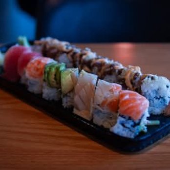 Sushi Roka Bar & Grill - Rainbow Roll and Crunchy Shrimp Roll - Beer Bar Near Me - Poway, California Sushi Roka Bar & Grill - Rainbow Roll and Crunchy Shrimp Roll - Beer Bar Near Me - Poway, California