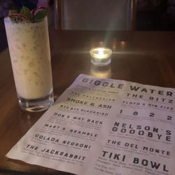 The Study at Reids Apothecary - The Polynesian drink and menu