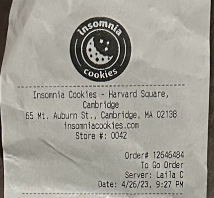 Insomnia Cookies by null