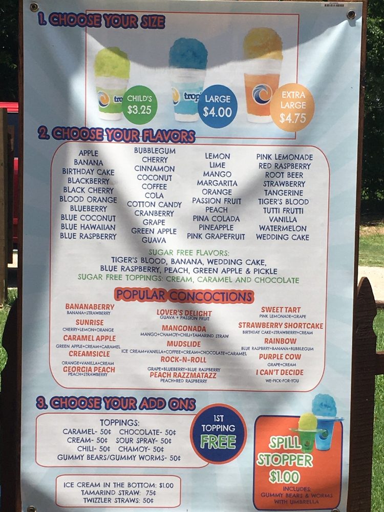 Tropical Sno Sulphur Springs Logo