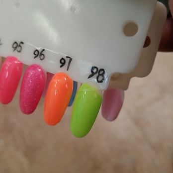 Cq's Nails - I think I will go with #98. Its TOTALLY out my corporate comfy zone. Maybe I am trying to hold on to summer just a little while longer - Nail Salons Near Me - Park Forest, Illinois