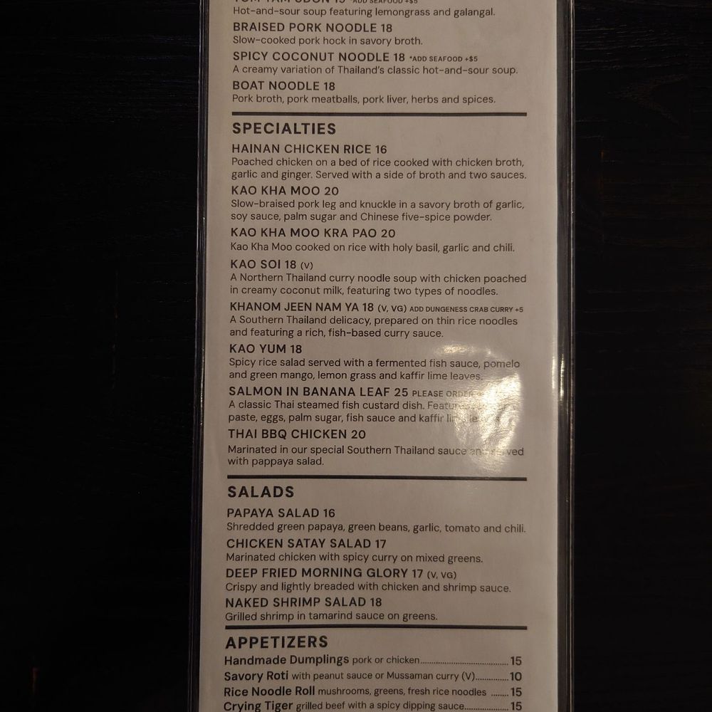 Sanook Soi 38 - Menu as of May 2025. - Thai Near Me - Los Angeles, California Sanook Soi 38 - Menu as of May 2025. - Thai Near Me - Los Angeles, California