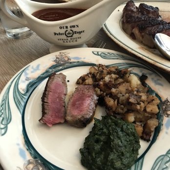 Peter Luger - We like the steak as is in its juice but they offer their steak sauce too. - Steakhouses Near Me - Brooklyn, New York