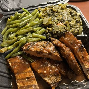 Judy's Island Grill - Jerk Chicken White Meat, callaloo, Green Beans - Caribbean Near Me - Glen Burnie, Maryland Judy's Island Grill - Jerk Chicken White Meat, callaloo, Green Beans - Caribbean Near Me - Glen Burnie, Maryland
