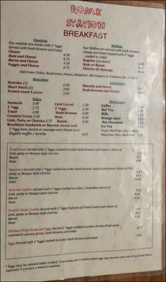 Menu photo 4 Rome Station Jordan Valley, OR