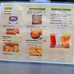 Mayeyas Cuban Food - Menu