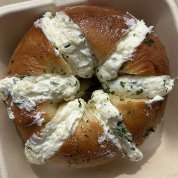 Miopane - Whipped Cream Cheese Garlic Butter Bagel - Bakeries Near Me - Pasadena, California Miopane - Whipped Cream Cheese Garlic Butter Bagel - Bakeries Near Me - Pasadena, California