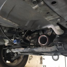 Catalytic converter stolen off my car. Up on lifts at Golden Muffler for replacement. Catalytic converter stolen off my car. Up on lifts at Golden Muffler for replacement.