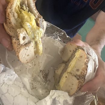Tompkins Square Bagels -  2nd Ave - Sausage egg 2 Eggs and Cheese Sandwich - Bagels Near Me - New York, New York
