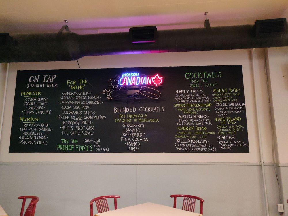 COACH’S Updated September 2024 265 Picton Main Street, Picton