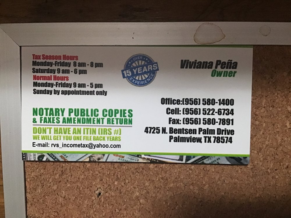 SALINAS & SALINAS TAX 105 E Veterans Blvd, Palmview, Texas