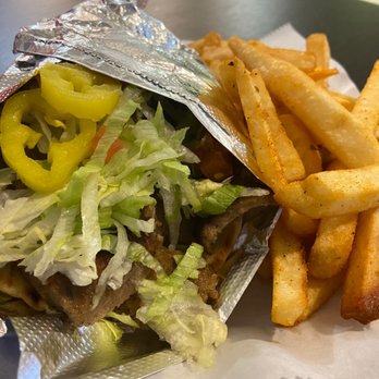 Eat Greek - ##1. Gyro Combo with Fries - Greek Near Me - West Jefferson, Ohio Eat Greek - ##1. Gyro Combo with Fries - Greek Near Me - West Jefferson, Ohio