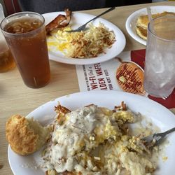 Huddle House - Forgot to take a pic right away!   Oops!