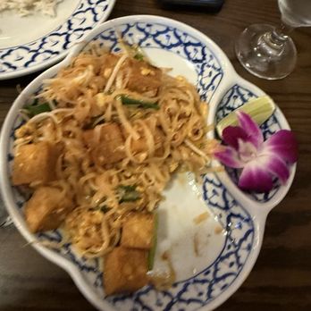 Thai-Am Restaurant - Pad Thai with fried tofu. - Thai Near Me - St. Petersburg, Florida Thai-Am Restaurant - Pad Thai with fried tofu. - Thai Near Me - St. Petersburg, Florida