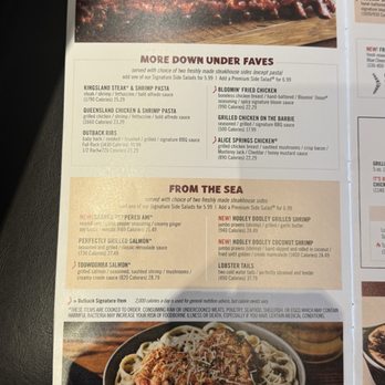Outback Steakhouse - Menu - Steakhouses Near Me - Kissimmee, Florida Outback Steakhouse - Menu - Steakhouses Near Me - Kissimmee, Florida