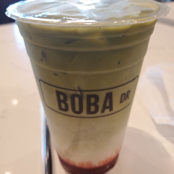 Boba Drive - Strawberry matcha - Bubble Tea Near Me - Sunnyvale, California