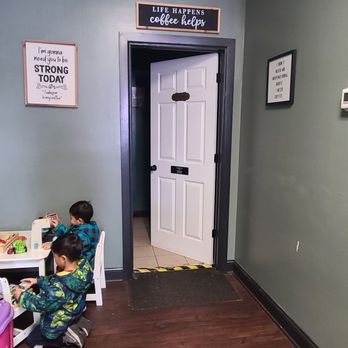 The Laughing Goat - You want your customers with kids to actually have a few minutes of peace and quiet to enjoy the coffee? Then have one of these kid corners! - Coffee & Tea Near Me - Washington, New Jersey The Laughing Goat - You want your customers with kids to actually have a few minutes of peace and quiet to enjoy the coffee? Then have one of these kid corners! - Coffee & Tea Near Me - Washington, New Jersey