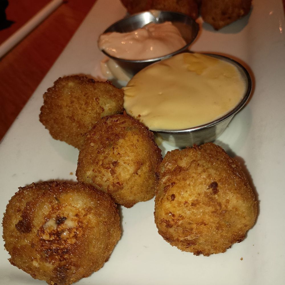 BJ's Restaurant & Brewhouse - Mac n cheese bites - New American Near Me - Fairlawn, Ohio BJ's Restaurant & Brewhouse - Mac n cheese bites - New American Near Me - Fairlawn, Ohio