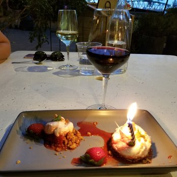 King Tide Fish and Shell - Birthday dessert, sitting on patio. - Seafood Near Me - Portland, Oregon King Tide Fish and Shell - Birthday dessert, sitting on patio. - Seafood Near Me - Portland, Oregon
