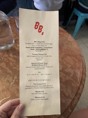 Menu photo 7 BB's Toronto, ON