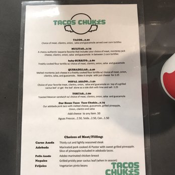 Tacos Chukis - Menu - Tacos Near Me - Seattle, Washington