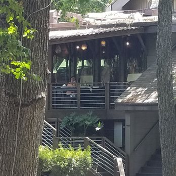 Rainbow Lodge - Close up of the patio - New American Near Me - Houston, Texas