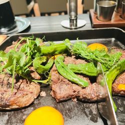Bourbon Steak Orange County - Steak combo, the right Wagyu is amazing
