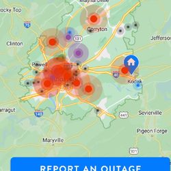 Knoxville Utilities Board - Here we go again KUB 2 blackouts today  Ruined my breakfast!!! Also 12/23/22 in the evening holiday cheer from KUB.