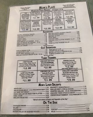 Menu photo 3 Mom's Place Tampa, FL Menu photo 3 Mom's Place Tampa, FL