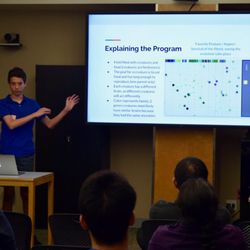 Breakout Mentors - A 15 year-old from Los Altos presents his Java project with machine learning