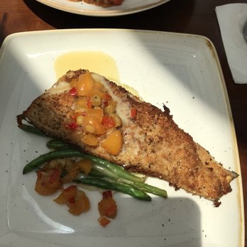 Mimosa Grill - Mountain Trout with green beans and Yukon mashed potatoes - Southern Near Me - Charlotte, North Carolina Mimosa Grill - Mountain Trout with green beans and Yukon mashed potatoes - Southern Near Me - Charlotte, North Carolina