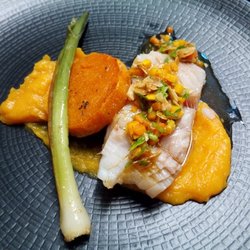 Le Court Debout - Filet de flétan, déclinaison de butternut