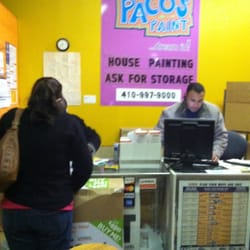 Paco's Paint - Front counter