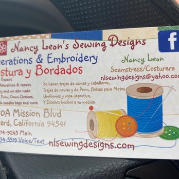 Nancy Leon's Sewing Designs - Sewing & Alterations Near Me - Hayward, California Nancy Leon's Sewing Designs - Sewing & Alterations Near Me - Hayward, California