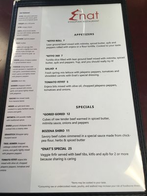 Menu photo 8 Enat Ethiopian Restaurant Charlotte, NC Menu photo 8 Enat Ethiopian Restaurant Charlotte, NC