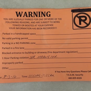 Cartel Roasting - This is what you can look forward to if you park in the parking lot and don't leave promptly after exactly 1 hour at the Tempe location. - Coffee & Tea Near Me - Tempe, Arizona