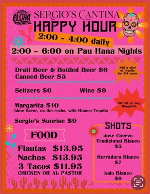 Menu photo 2 Sergio's Cantina Lahaina, HI Menu photo 2 Sergio's Cantina Lahaina, HI