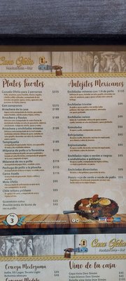 Menu photo 3 Casa Ofelia Guanajuato, GUA Menu photo 3 Casa Ofelia Guanajuato, GUA