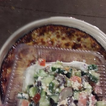 Za - Cucumber potato salad, cheese pizza - Pizza Near Me - Arlington, Massachusetts