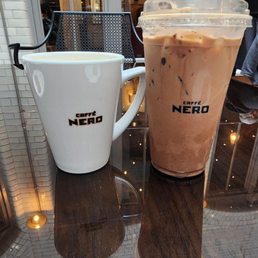 Caramel latte and Iced Mocha Caramel latte and Iced Mocha