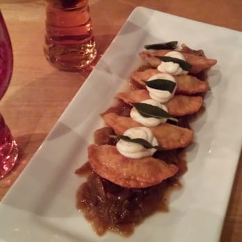Dogfish Head Brewings & Eats - Pierogies appetizer - American Near Me - Rehoboth Beach, Delaware