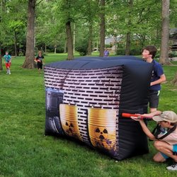 Alpha Dog Entertainment Mobile Laser Tag - Kids Playing mobile laser tag - Alpha Dog Entertainment family fun