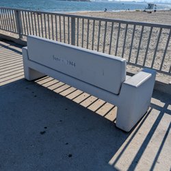 Belmont Veterans Memorial Pier - D-Day bench