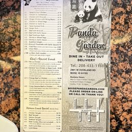 Menu (April 2025)