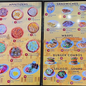 O'Falafel Etc - Menu as of 04.12.2023 - Falafel Near Me - Salt Lake City, Utah