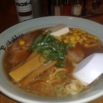 Baikohken - Miso ramen: Sliced pork, fresh bamboo, corn, bean sprouts and of course,....butter! - Ramen Near Me - Honolulu, Hawaii Baikohken - Miso ramen: Sliced pork, fresh bamboo, corn, bean sprouts and of course,....butter! - Ramen Near Me - Honolulu, Hawaii