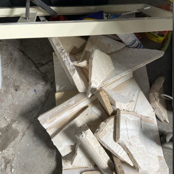 Lugg - Shattered. Lugg refuses to comment on how impossible this is to fix, and how expensive to replace. - Junk Removal & Hauling Near Me
