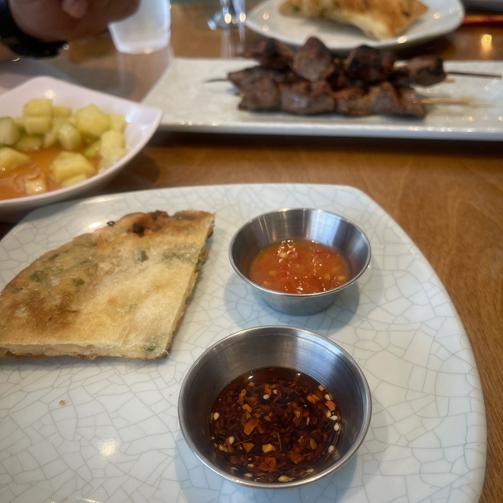 Hello Dumpling - Scallion pancake, Beef Chuan'r Skewers - Noodles Near Me - Dallas, Texas Hello Dumpling - Scallion pancake, Beef Chuan'r Skewers - Noodles Near Me - Dallas, Texas